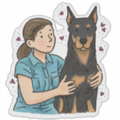 Sticker Berger de Beauce - Travail (Devant)