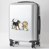 Sticker Berger de Beauce - Travail (Sur valise)