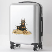 Sticker Berger de Beauce - Travail (Sur valise)