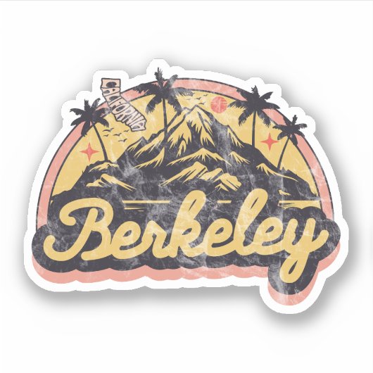 Sticker Berkeley, Californie (Devant)