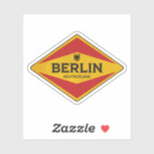 Sticker Berlin Allemagne Vintage (Feuille)