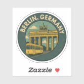 Sticker Berlin Germany Landmark Art (Feuille)