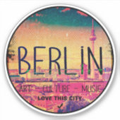 Sticker Berlin vintage (Devant)