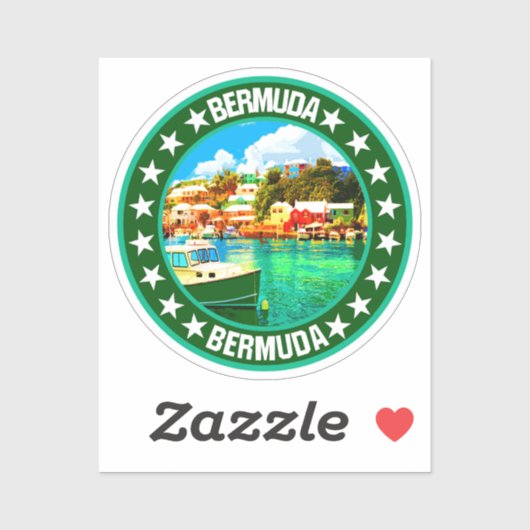Sticker Bermudes (Feuille)