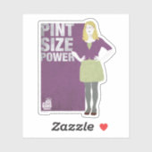 Sticker Bernadette | Puissance de la taille des pintes (Feuille)