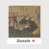 Sticker Bernardo Daddi : Arrivée de Saint Ursula à Cologne (Feuille)