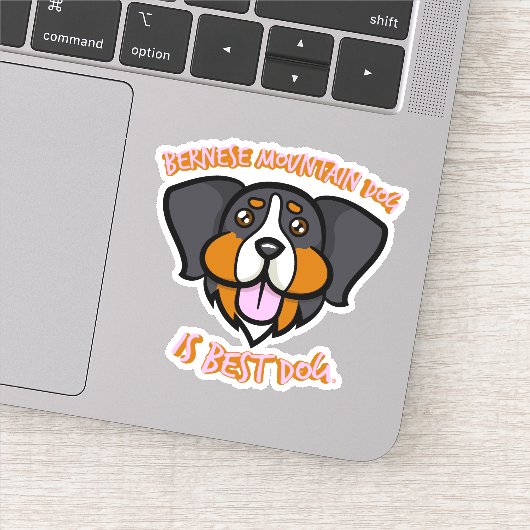 Sticker Bernese Mountain Dog est le meilleur chien (Détail)
