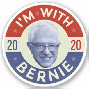 Sticker Bernie Sanders Président 2020 Démocrate Photo Retr