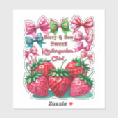 Sticker Berry Bow Sweet Kindergarten Chic (Feuille)