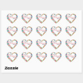 Sticker Berry Cute Valentine Heart (Feuille)