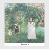 Sticker Berthe Morisot - La chasse aux papillons (Feuille)