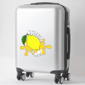 Sticker Besoin De Hugs Squeeze Me Fun Citron Fruit Citatio (Sur valise)