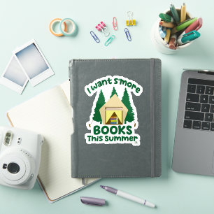 Sticker Besoin de plus de livres Été drôle slogan de lectu