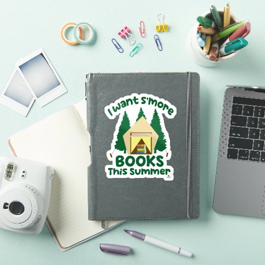 Sticker Besoin de plus de livres Été drôle slogan de lectu (Couverture iPad)