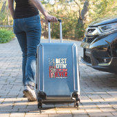 Sticker Best Effin Step-Dad Ever Patriotic Vintage Vector_ (Valise Insitu)