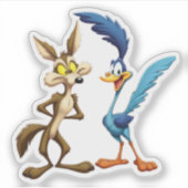 Sticker Best Frenemies Forever - Retro Cartoon Duo Vinyl  (Devant)