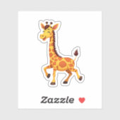 Sticker Best Giraffe Art For Men Women Adult Giraffe Print (Feuille)