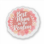 Sticker Best Mum in the Realm Fantasy Mother's Day (Devant)