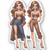 Sticker besties design (Devant)