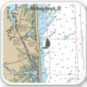 Sticker Bethany Beach Delaware Graphique (Devant)