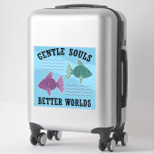Sticker Better Worlds (Sur valise)