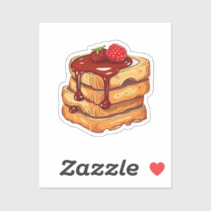 Sticker Beurre d'arachide caricaturale et sandwich à la ge