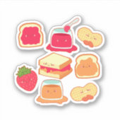 Sticker Beurre D'Arachide Et Jelée De Fraise (Devant)