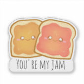 Sticker Beurre D'Arachide Et Jelly De Fraise (Devant)