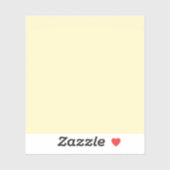 Sticker Beurre jaune uni (Feuille)