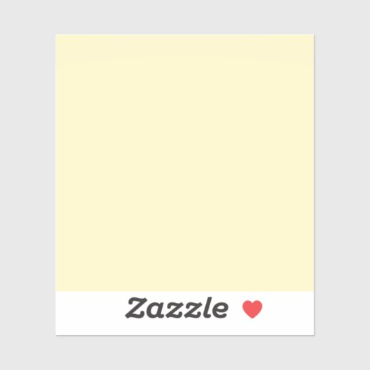 Sticker Beurre jaune uni (Feuille)