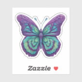 Sticker Beurre violet délicat étanche (Feuille)