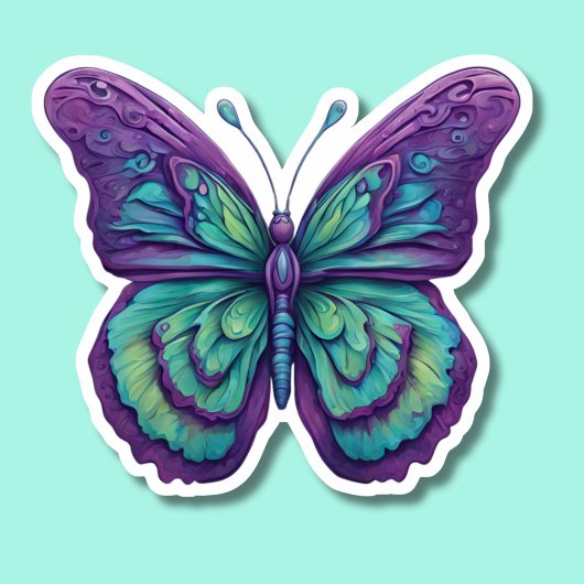 Sticker Beurre violet délicat étanche