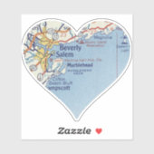 Sticker Beverly MA (Feuille)