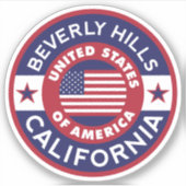 Sticker BEVERS HILLS, Californie (Devant)