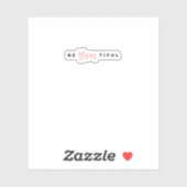 Sticker Beyoutiful (Feuille)