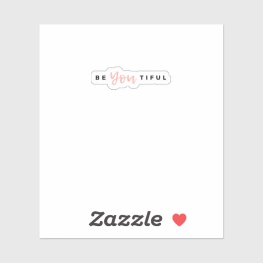 Sticker Beyoutiful (Feuille)