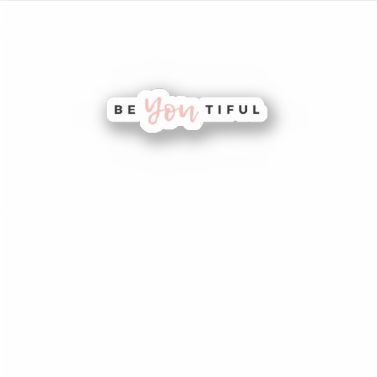 Sticker Beyoutiful (Devant)