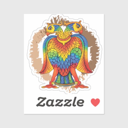 Sticker bherunda bird (Feuille)