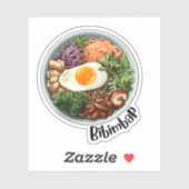 Sticker Bibimbap coréen (Feuille)