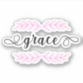 Sticker Bible chrétienne Verse Grace (Devant)