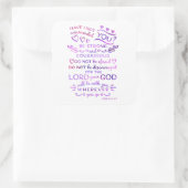 Sticker Bible Verse Joshua 1:9 (Sac)