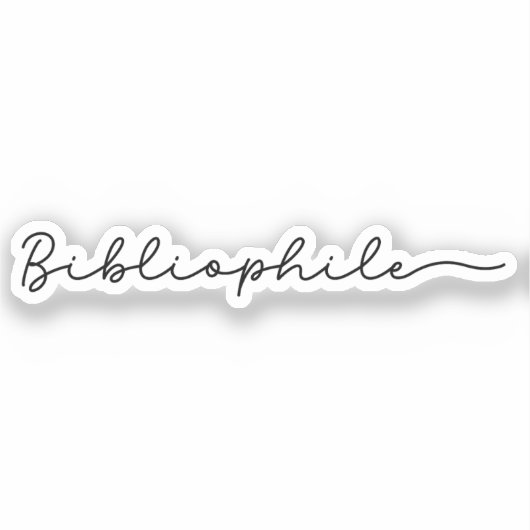Sticker Bibliophile (Recto)