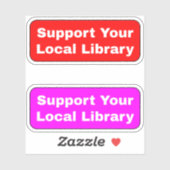 Sticker (Bibliothécaires) Prendre en charge votre biblioth (Feuille)