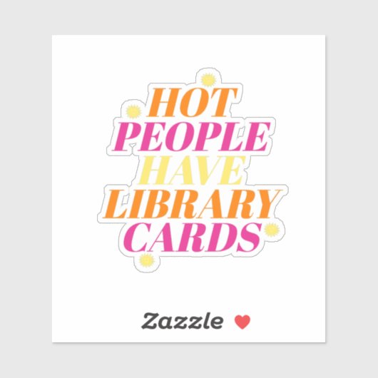 Sticker Bibliothèque des gens branchés (Feuille)