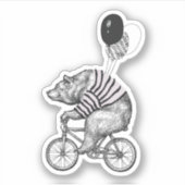 Sticker Bicyclette à ballon (Devant)