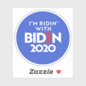 Sticker BIDEN 2020 - Ridin avec Biden (Feuille)