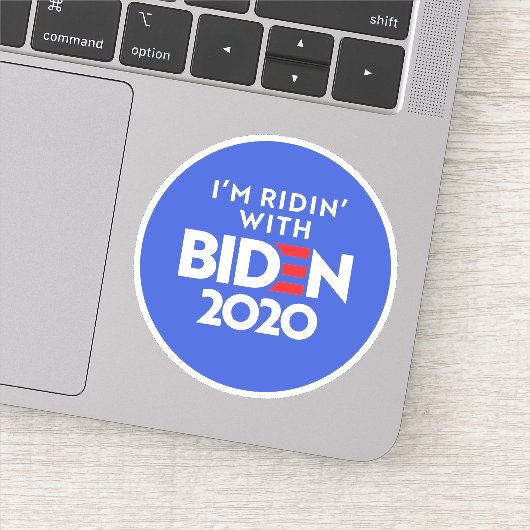 Sticker BIDEN 2020 - Ridin avec Biden (Détail)
