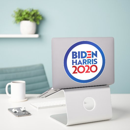 Sticker Biden Harris 2020 Bumper (Ordinateur portable sur le bureau)