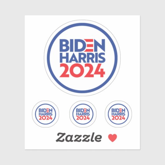 Sticker Biden Harris 2024 (Feuille)