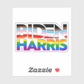 Sticker Biden Harris Fierté LGBTQ+ (Feuille)